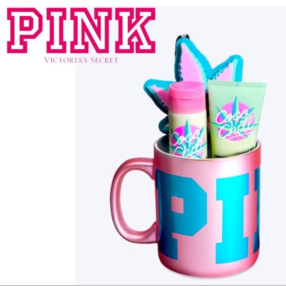 Victoria's Secret PINK Coco Chill Mug Set NEW - Picture 1 of 2